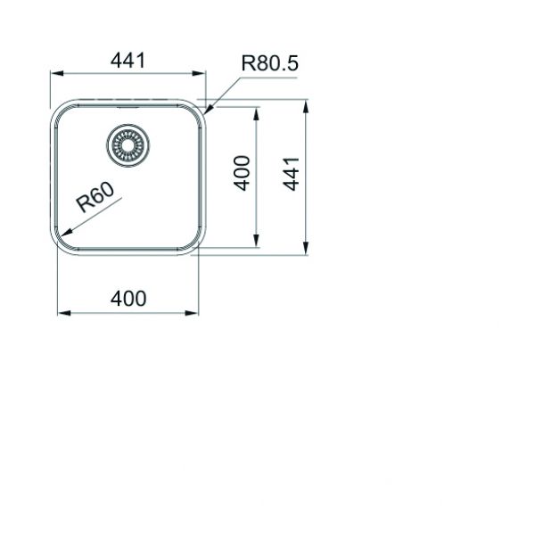 Franke Edelstahlbecken SRX 210-40 Edelstahl Handbedienung